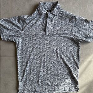Dot Pattern Polo Golf Shirt